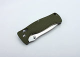 Ganzo G720-GR Tactical Folding Knife Window Breaker 440C Blade Army Green G10 Handle w/Paper Box & Draw String Bag G720