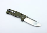 Ganzo G720-GR Tactical Folding Knife Window Breaker 440C Blade Army Green G10 Handle w/Paper Box & Draw String Bag G720