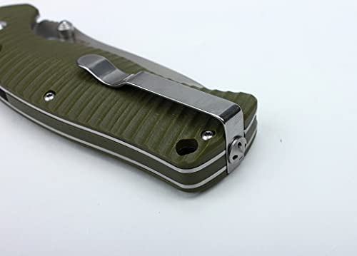 Ganzo G720-GR Tactical Folding Knife Window Breaker 440C Blade Army Gr