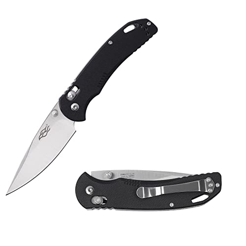  GANZO Firebird F759M Pocket Folding Knife 440C Stainless Steel  Blade Nylon Glass Fiber Anti-Slip Handle with Clip Tactical Survival  Fishing Camping EDC Knife (Black) : Sports & Outdoors