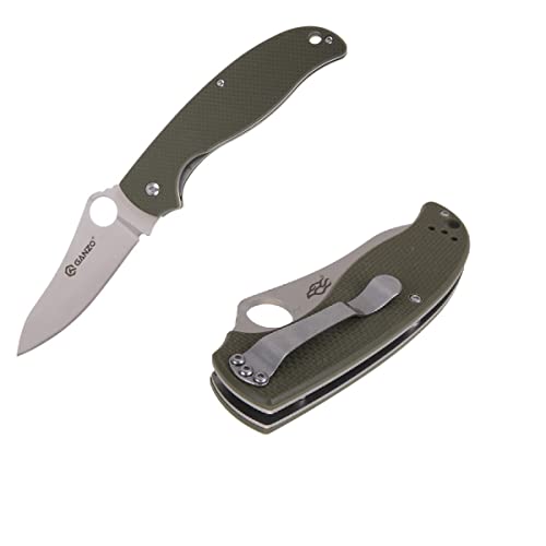 Ganzo G734 Folding Pocket Knife 440C Stainless Steel Blade G10 Handle