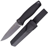 Ganzo G806-BK Fixed Blade Knife 8CR14 Stainless Steel Blade Ergonomic Anti-Slip Handle Camping Hunting Fishing Outdoor EDC Knife with Scabbard