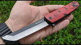 Ganzo G626-RD Folding Pocket Knife 440C Stainless Steel Blade Ergonomic Handle with Clip Camping Fishing Hunting Gear Outdoor EDC Pocket Knife (Red)