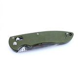 Ganzo G740-GR Folding Pocket Knife 440C Stainless Steel Blade G10 Anti-Slip Handle with Clip Axis Lock Fishing Hiking Camping Folder Outdoor EDC Knife (Green)