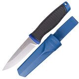 Ganzo G806-BL Fixed Blade Knife 8CR14 Stainless Steel Blade Ergonomic Anti-Slip Handle Camping Hunting Fishing Outdoor EDC Knife with Scabbard (Blue)