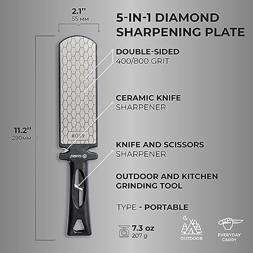 4 In 1 Knife Sharpener Steel Tungsten Steel Ceramic Diamond