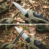 Ganzo G806-BL Fixed Blade Knife 8CR14 Stainless Steel Blade Ergonomic Anti-Slip Handle Camping Hunting Fishing Outdoor EDC Knife with Scabbard (Blue)