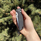 GANZO Firebird F7601 Pocket Folding Knife 440C Stainless Steel Blade G-10 Anti-Slip Handle with Clip Hunting Gear Fishing Camping Folder Outdoor EDC Knife