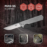 GANZO Firebird FH12-SS Pocket Folding Knife 60HRC D2 Blade All Steel Handle Survival Tactical Outdoor Camping EDC Tool