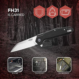 Firebird GANZO FH31 Pocket Folding Knife D2 Steel Blade Carbon Fiber Handle with Clip Hunting Fishing Folder Camping Outdoor EDC Knife